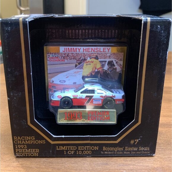 Vintage Racing Champions Premier Edition Jimmy Hensley #7 1/64 Die Cast - 1993 - Picture 1 of 5